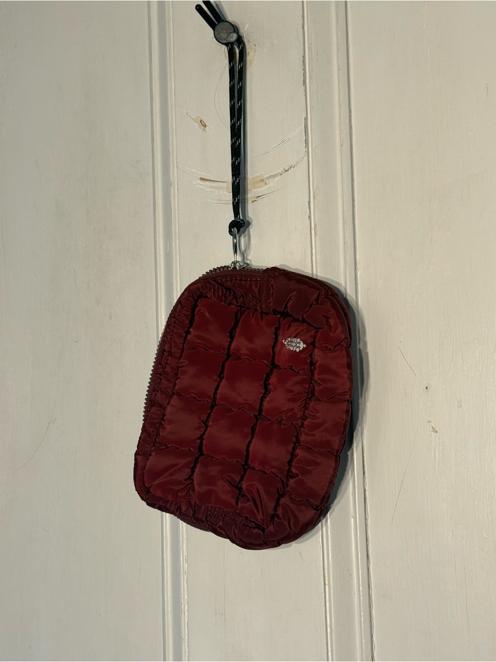 Free People Quilted mulberry Wrist Pouch